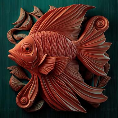 3D model Cardinal fish fish (STL)